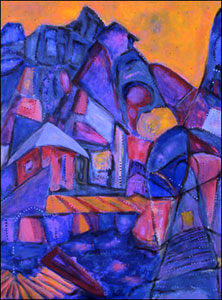 painting: "Perched Village" 